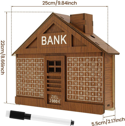 Wooden Modern Money Bank