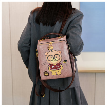 Cartoon Bear Large Capacity Slingbackpack