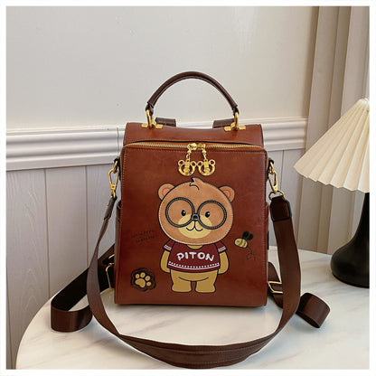 Cartoon Bear Large Capacity Slingbackpack
