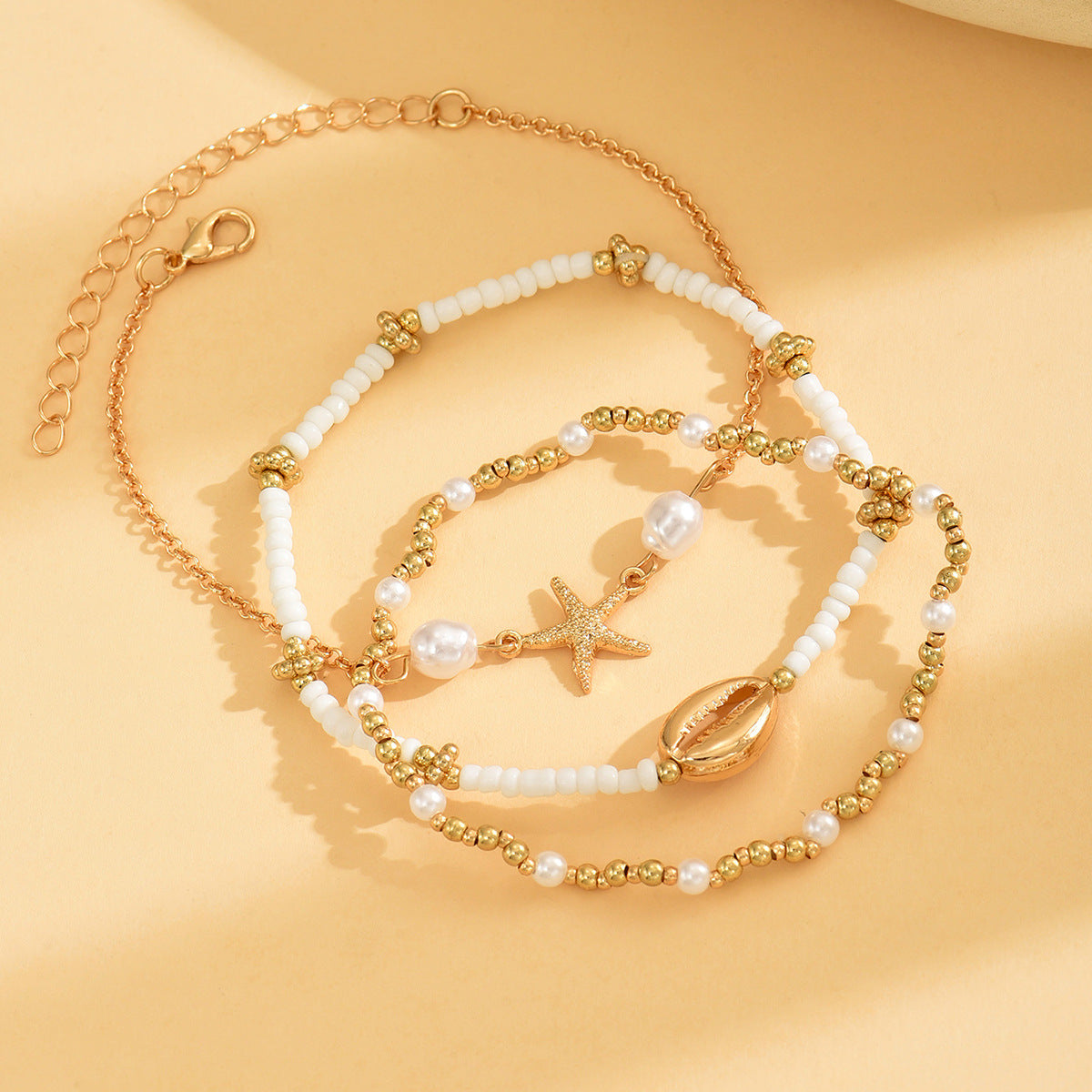 Three-Piece Set of Anklet Decoration