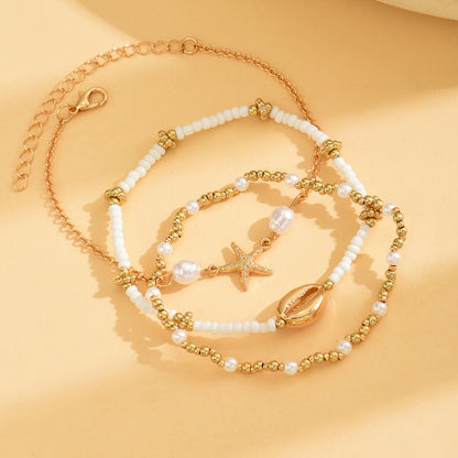 Three-Piece Set of Anklet Decoration