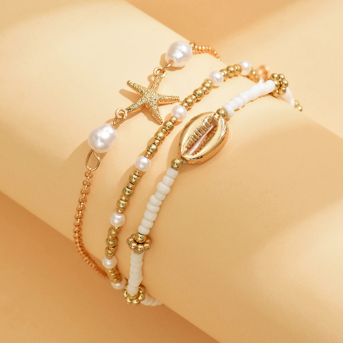 Three-Piece Set of Anklet Decoration