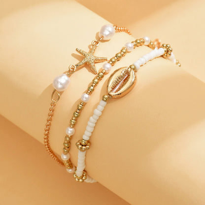Three-Piece Set of Anklet Decoration
