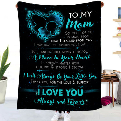 Flannel Blanket with Text