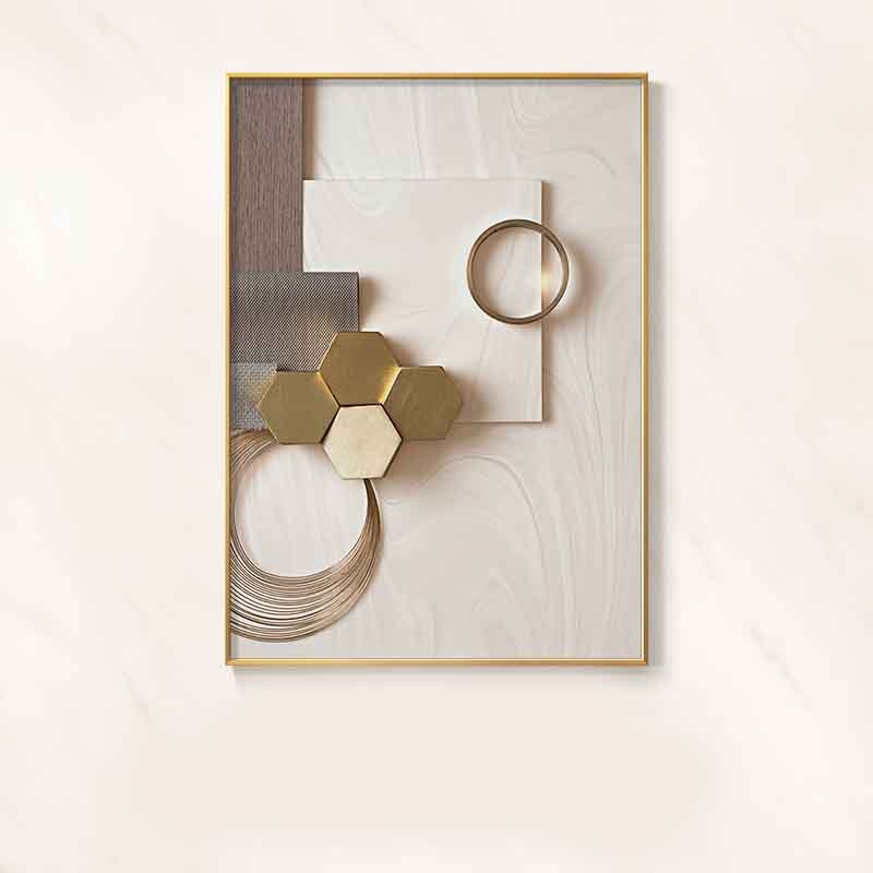 Simple Geometric Poster Canvas Painting