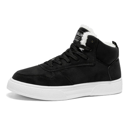 Men's High-top Winter Warm Fleece-lined Casual Sneakers