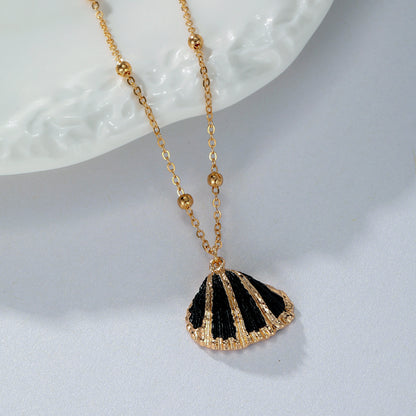 Conch Alloy Pendant Necklace For Women