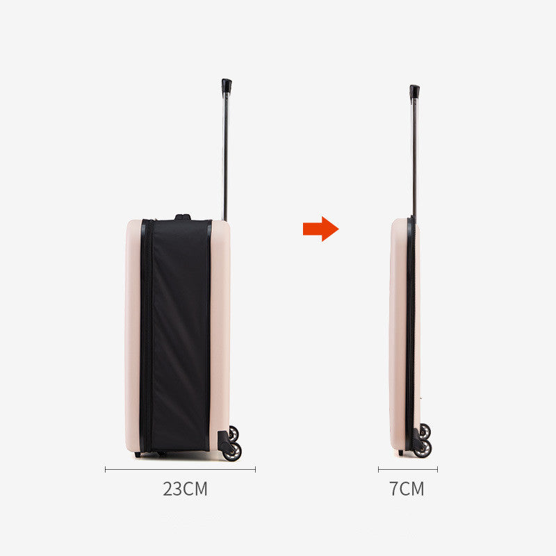 Fashion Compressible Lightweight Travel Suitcase with TSA Lock and Silent Wheels