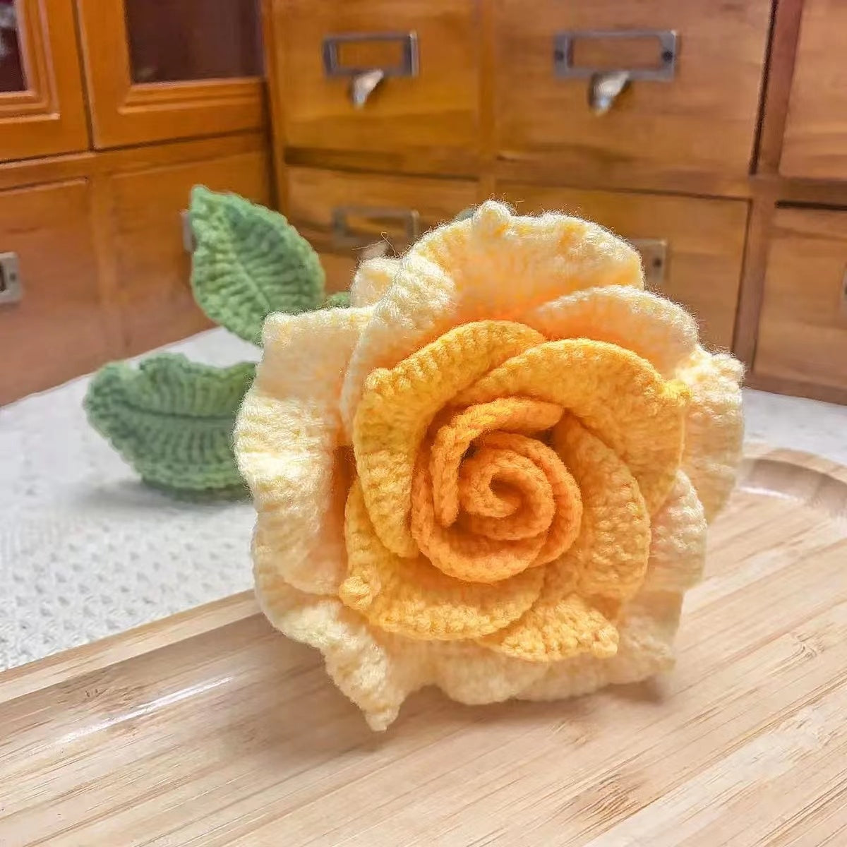 Creative Hand-Crochet Diy Wool Flowers Material Package