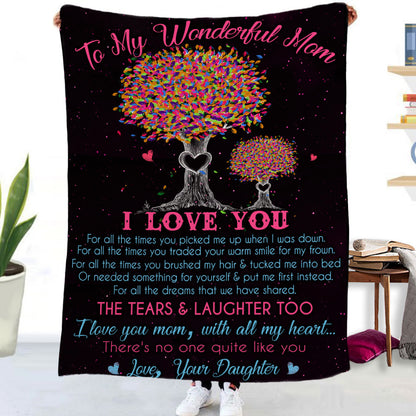 Flannel Blanket with Text