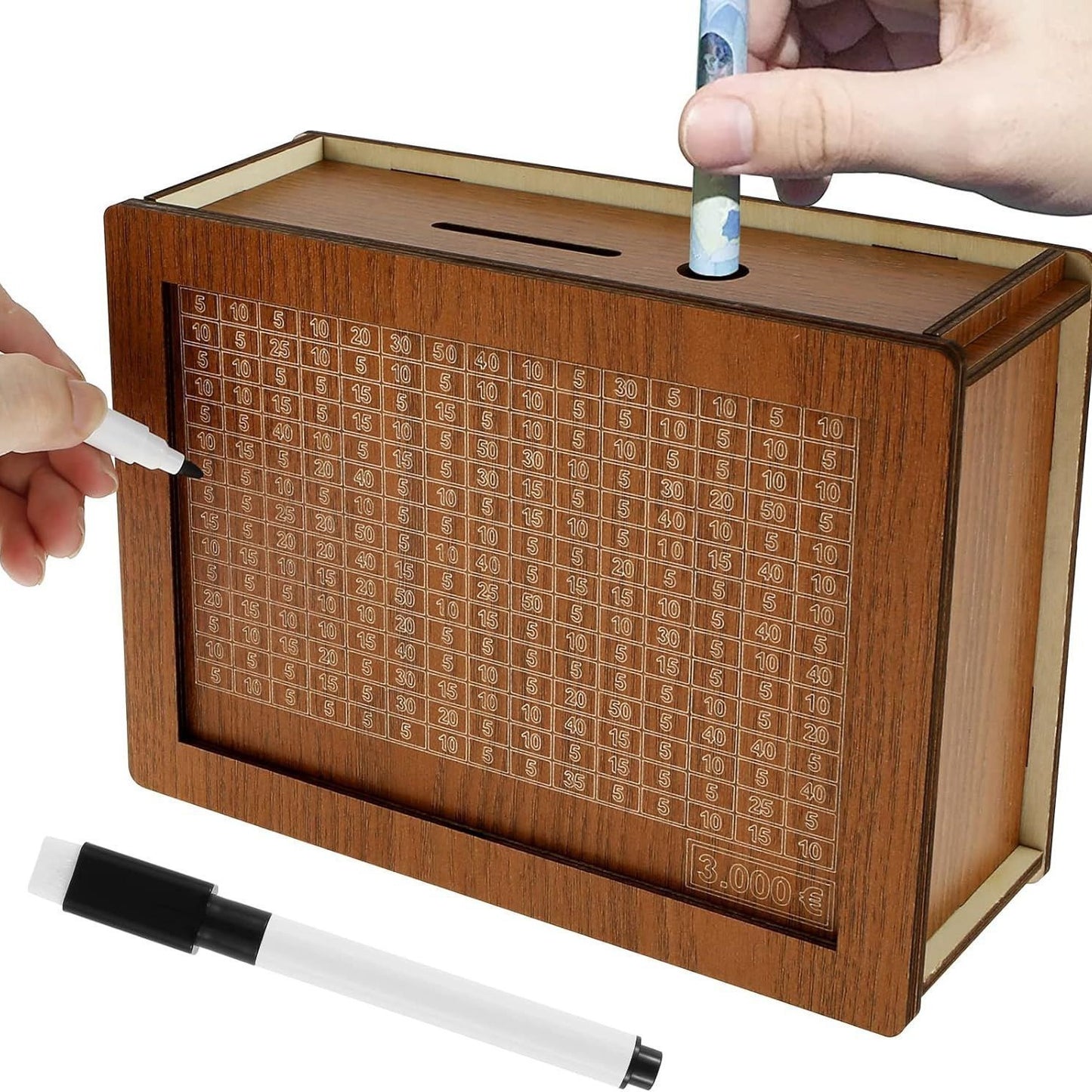 Wooden Modern Money Bank