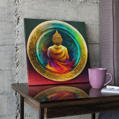 Colorful Buddha on Canvas