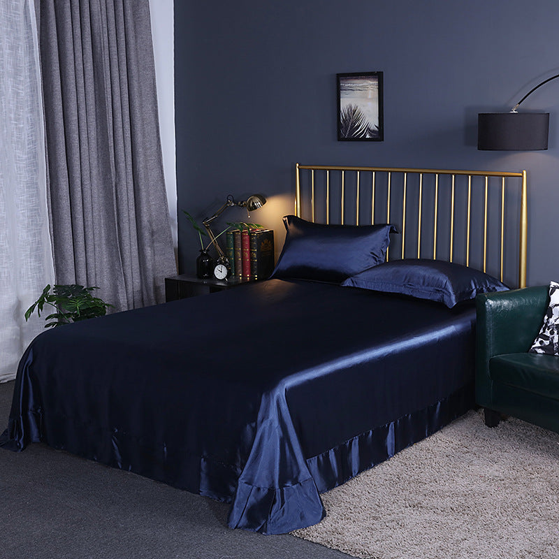 Double-Sided Ice Silk Bed Sheet