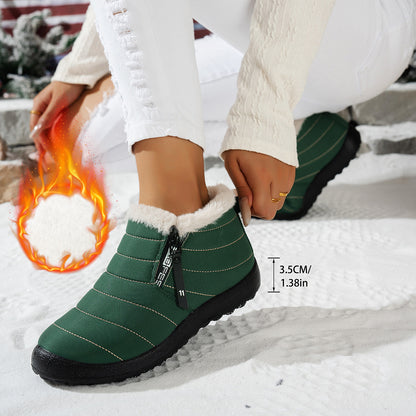 Women's Waterproof Winter Ankle Boots with Faux Fur Lining