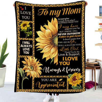 Flannel Blanket with Text