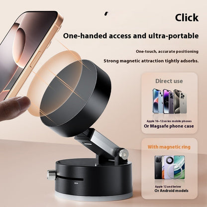 Foldable Magnetic Vacuum Phone Holder