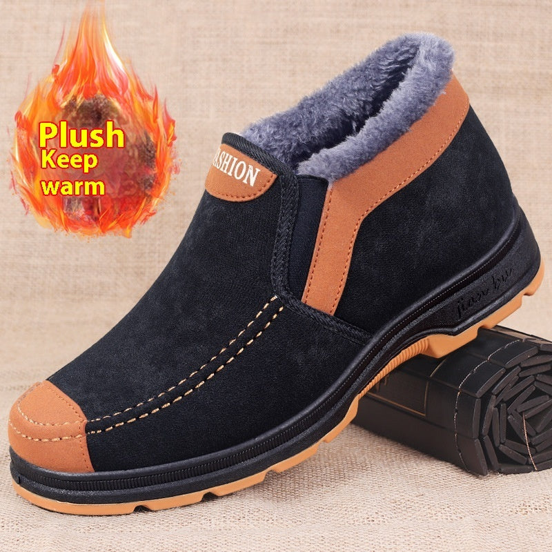 Men's Warm Velvet Ankle Boots