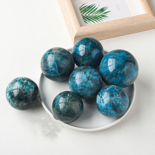 Blue Apatite Crystal Ball
