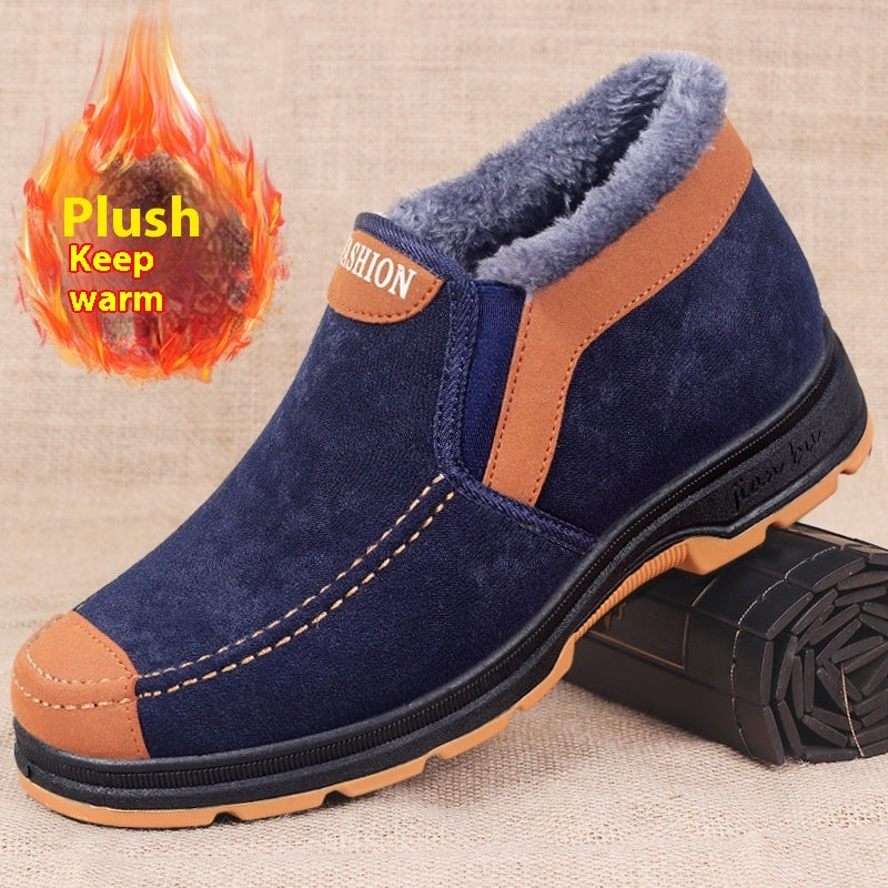 Men's Warm Velvet Ankle Boots