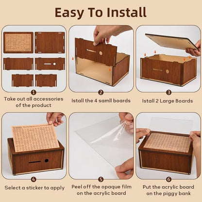 Wooden Fundraising Box